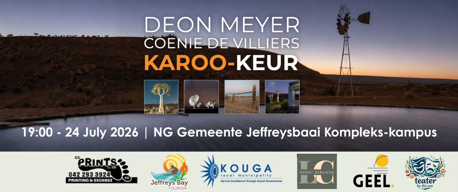 Deon Meyer, Coenie Devilliers Karoo-Keur Teater by die see: Deon Meyer, Coenie Devilliers Karoo-Keur