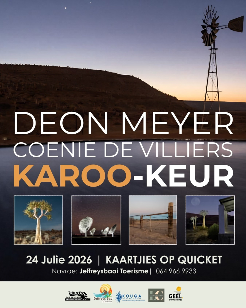 Teater by die see: Deon Meyer, Coenie Devilliers Karoo-Keur